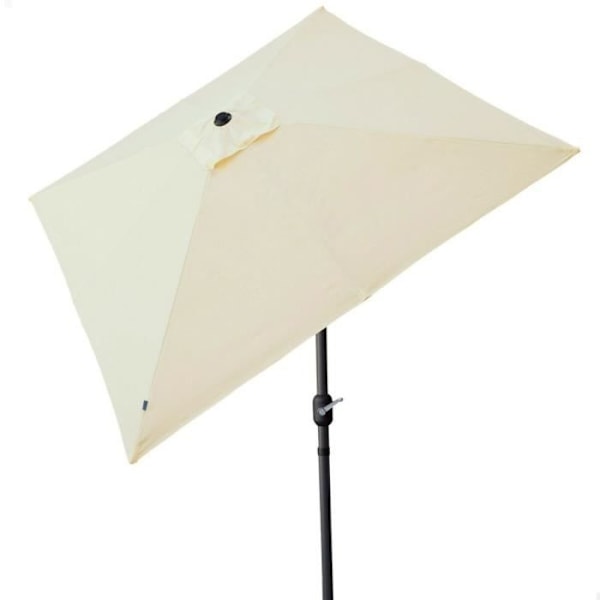 aktiv parasol 270 x 259 x 270 cm stål aluminiumscreme