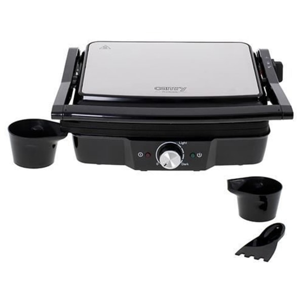 Grill elektrisk Camry CR 3053 - Sort - Non-stick stegeplader - Temperaturkontrol SORT