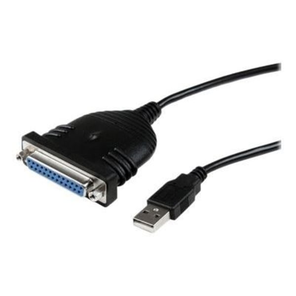 USB-DB25-sovitinkaapeli - STARTECH - 1,80 m - USB 2.0 - Tulostin - Musta