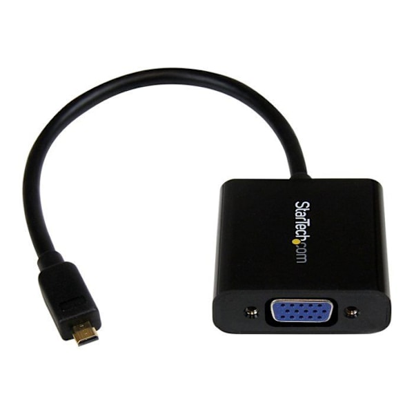 Micro HDMI - VGA - Muunnin - StarTech.com - MCHD2VGAE2 - 1920 x 1080 - Musta - Sovitin