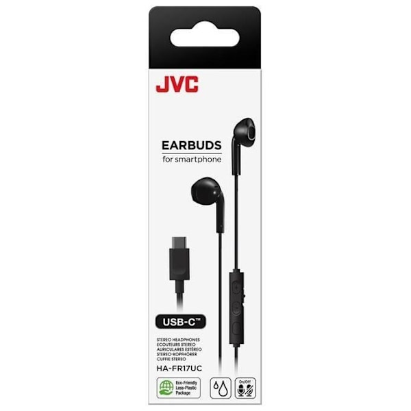 Kuulokkeet - JVC - HA-FR17UC-B-U - Langallinen - USB Type-C - Sisäänrakennettu DAC - In-ear