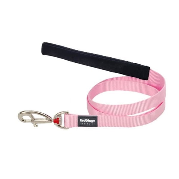 Hundebånd - Red Dingo - Unique Pink - Polstret håndtag - Multi-position - Nylon Rosa