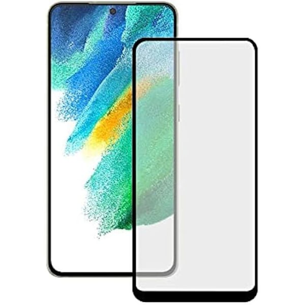 Ksix, Samsung Galaxy S21 FE 5G, 2.5D, hærdet glas, 9H, sort kant Svart