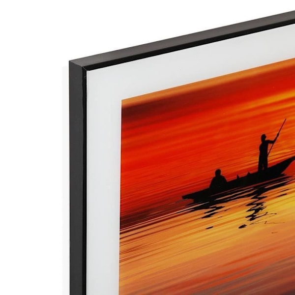 Ramme Glas MDF Træ (2 x 60 x 40 cm)