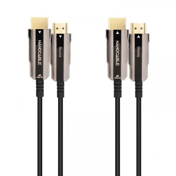 HDMI V2.0 AOC -kaapeli - NATEC - nanofil 15.10.2015 - 15m - 4K 60Hz - HDR - Musta Svart