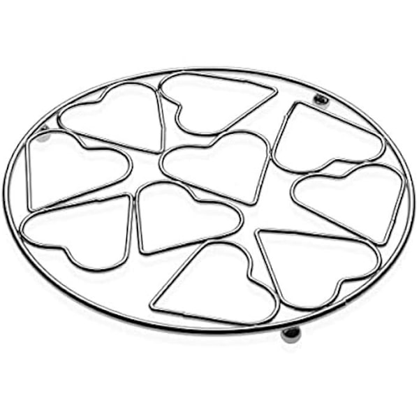 Trivet - VERSA - Sydämet - Metalliteräs - 20 x 1 x 20 cm - Monivärinen Flerfärgad