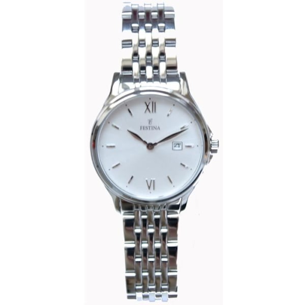 Ur - Festina - F16748/2 - Hvid - Stål - Analogisk hvid
