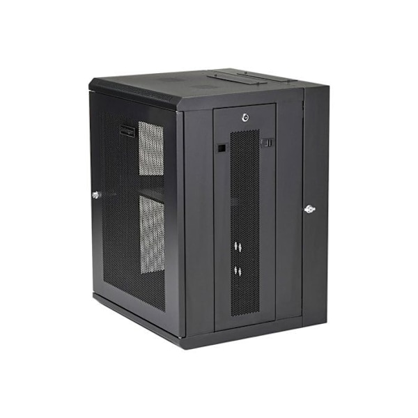 StarTech.com 15U serverrack Väggmonterad gångjärnsförsedd serverskåp upp till 20" djup Nätverksskåp...