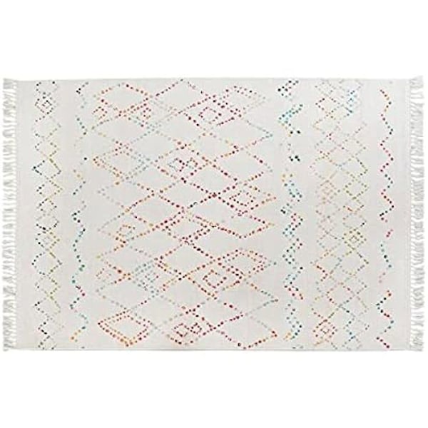 Matta - DKD Heminredning - Standard - Polyester - 120x180 cm - Vit Vit