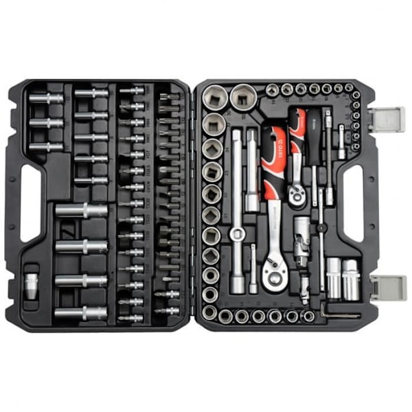 YATO Værktøjsæt 94 dele Sort Metal YT-12681