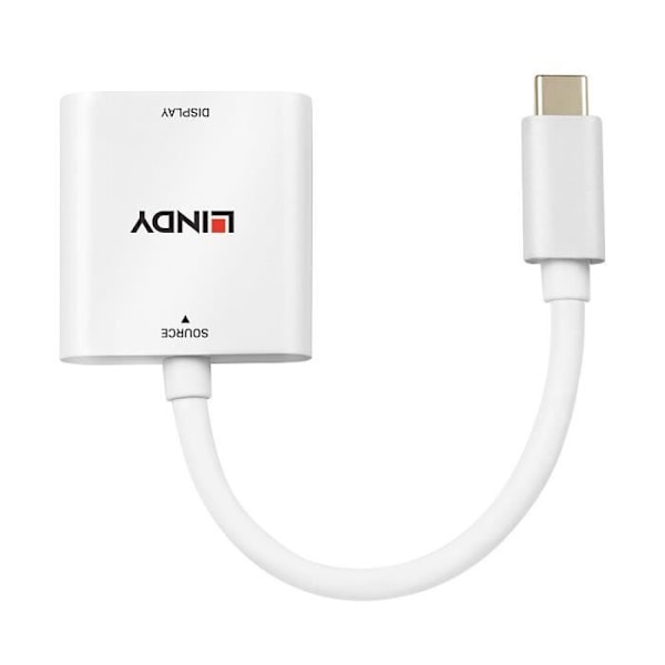 USB Type C til HDMI Converter 4K60 Hvid