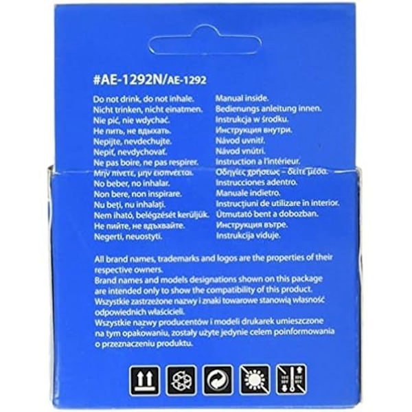 Active Jet AE - 1292R T129240 - Syaani - Mustesuihku - 265 sivua