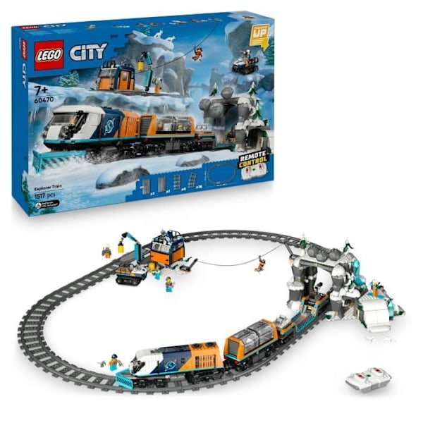 LEGO City 60470 Ekspresstoget til Arktiske Udforskere - Spil til Drenge fra 7 år Flerfärgad