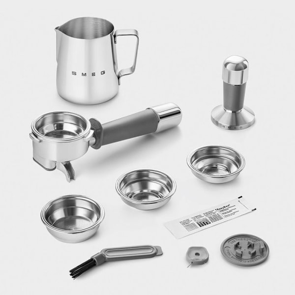 Yhdistelmä espresso-kahvinkeitin 50-luvun musta - Smeg