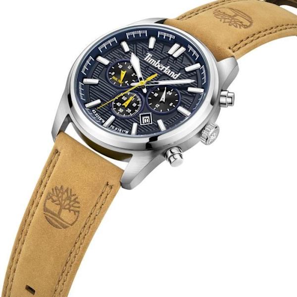 Klocka - Timberland - Northbridge - Läder och textil - 45mm - Multisport Kvartsrörelse
