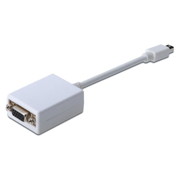 Mini DisplayPort - DIGITUS - HD15 M/F - 0.15m - Kaksoissuojaus - Valkoinen адаптерikaapeli