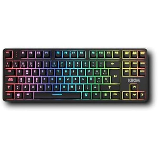 Mekaniskt tangentbord - KROM - Kernel Pro - RGB 18 Effects - Bluetooth 5.3 - TKL - Full Antighosting