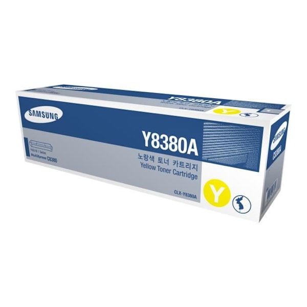 Keltainen väriainekasetti - Samsung - CLX-Y8380A (SU627A) - Jopa 15 000 sivua ISO/IEC 19798 - Laser - 1 kpl pakkaus