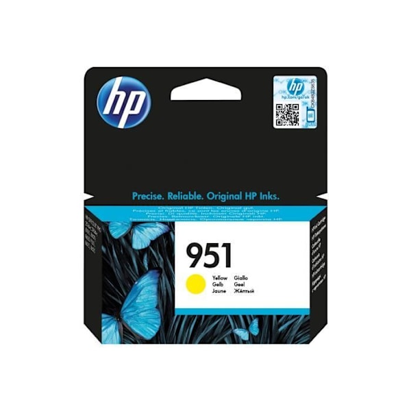 HP 951 8 ml keltainen alkuperäinen mustepatruuna Officejet Pro 251dw, 276dw, 8100, 8600, 8600 N911a, 8610, 8615, 8616, 8620,…