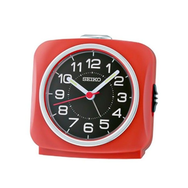 Vækkeur - SEIKO - QHE194R - Analog - Rød - Alarm Röd