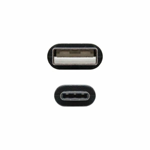 USB-kaapeli - NANOCABLE - 10.01.2103 - USB A -> USB C - 3 m - Musta Svart