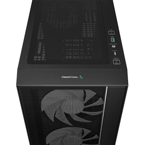 PC kabinet - DEEPCOOL - MATREXX 55 V4 Mesh C - Mid-tower - ATX - Hærdet glas - Mesh front - ARGB - Sort