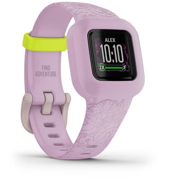 GARMIN vivofit junior 3 - Kukallinen, Vaaleanpunainen - Lasten aktiivisuusranneke