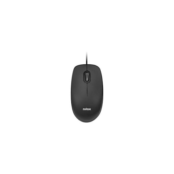 MUS OTTICO USB 1600DPI SORT NILOX MOUSB1003 Sort