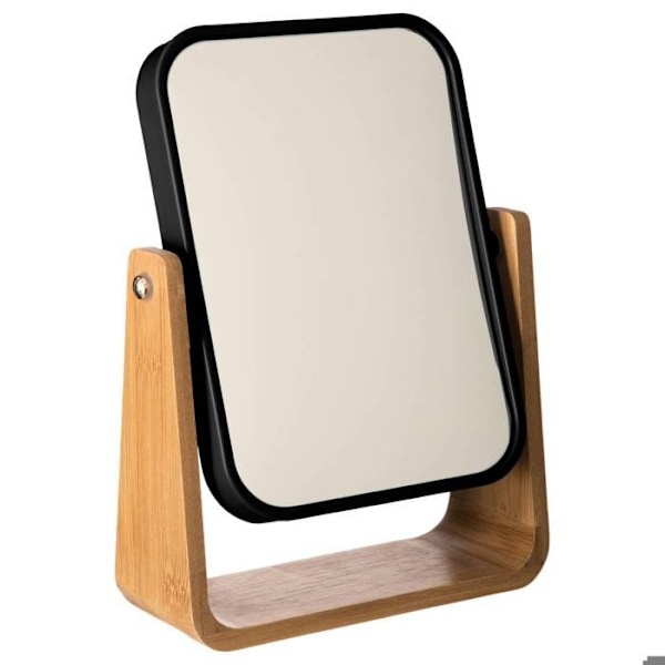 Miroir - FIVE - Naturéo - 16x22cm - Sort bambus - At hænge op Svart