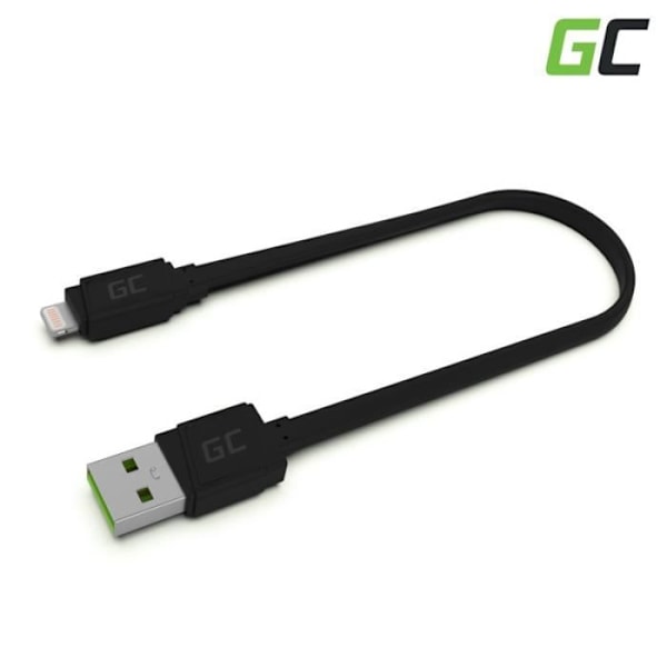 Green Cell GCmatte USB - Lightning-kabel 25cm för iPhone, iPad, iPod, snabbladdning