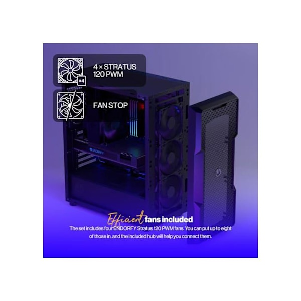 Etui - ENDORFY - Regnum 400 Air - ATX, microATX, ITX - Multi-radiatorer - Ventileret front