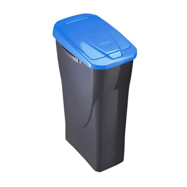 Ecobin 15 liters skraldespand med sort/blåt låg 31x20x42cm mondex