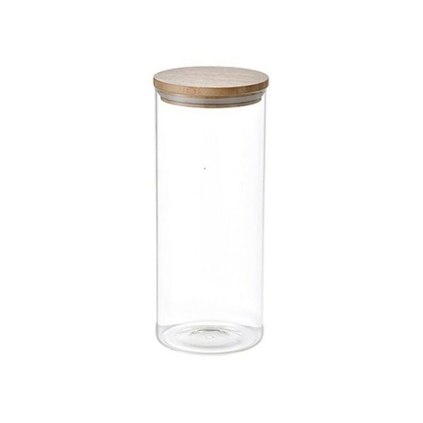 Sæt med 3 San Ignacio Bamboo gennemsigtige glasæsker (3 stk)
