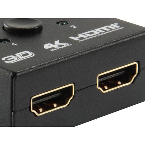 Videoudstyr - Udstyr - 332723 - 2 x HDMI - Sort farve - HDMI videoudgang