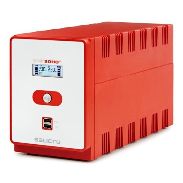 Onduleur - SALICRU - SPS 2200 SOHO - Linjainteraktiivinen 2200VA - 4 IEC-pistoketta - 2 suojattua ADSL-pistoketta