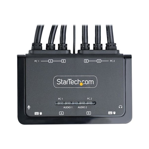 KVM-kytkin - StarTech.com - C2-DH46-UA2-CBL-KVM - 2-porttinen HDMI - 4K-tarkkuus - USB