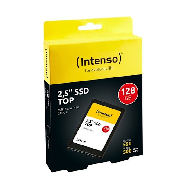 Intern hårddisk - INTENSO - 3812430 - 128GB - 2,5" - SATA-III