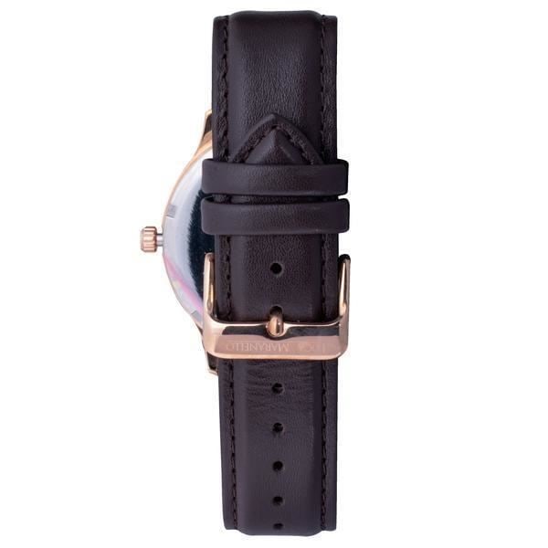 Miesten kello AY012525-002 (ø 44 mm) - AY012525-002 - Kvartsi - Ruskea - Nahka