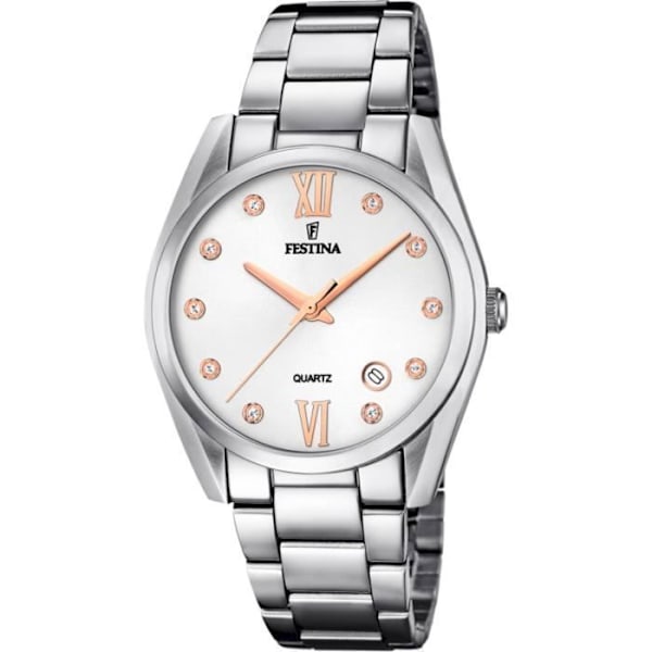 Ur - Festina - F16790-A - Sølv - Stål - Kvinde Grå