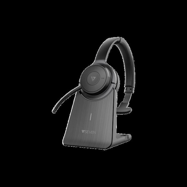 Hovedtelefoner med Mikrofon - V7 - HB605M - Sort - Kablet - Garanti inkluderet Svart