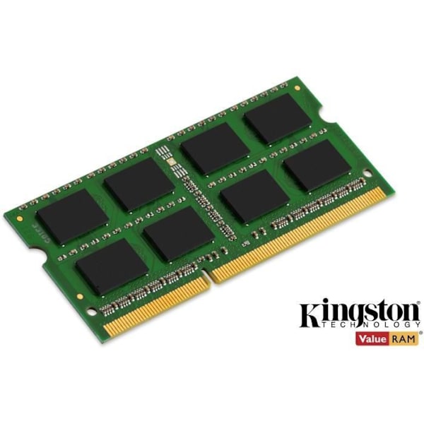 KINGSTON - ValueRAM SO-DIMM DDR3 kannettava PC-muisti - 4 Gt (1x4 Gt) - 1600 MHz - CAS11 (KVR16S11S8/4)