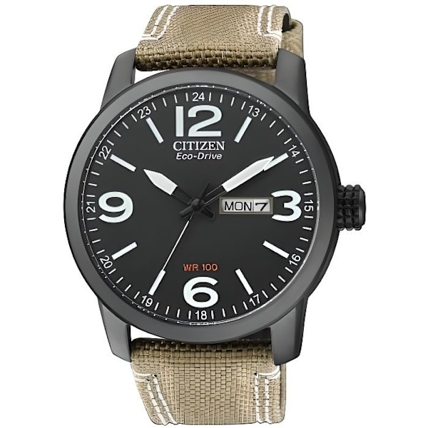 Kello - Citizen - Urban Eco Drive BM8476-23E - Nahka - Musta - Aurinkoenergia Svart