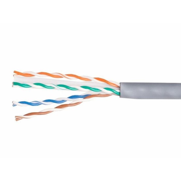 Kabel - netværksadapter - telefoniudstyr - 40146807 - Install.Kab Cat6 U/UTP CCA 305.00m grau LSZH