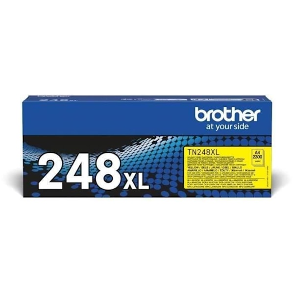 Gul blæk toner TN248XLY - BROTHER - Høj kapacitet - 2300 sider