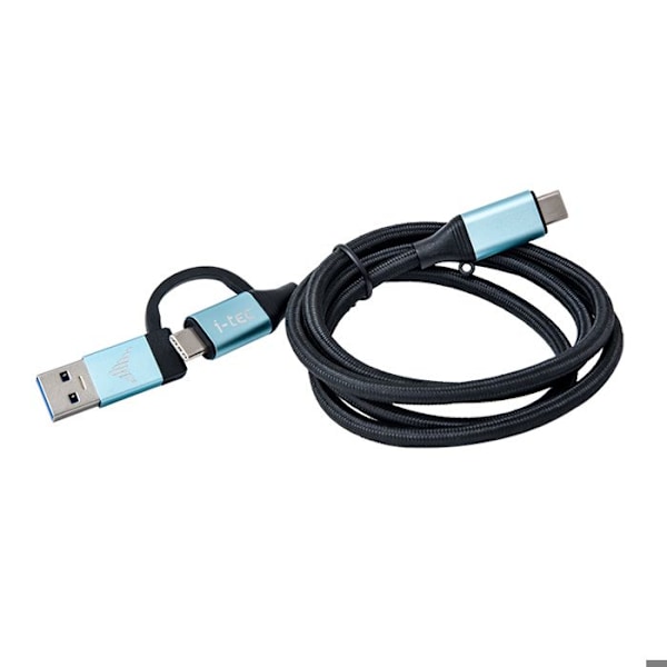 I-TEC USB-C-KABEL TIL USB-C MED INTEGRERET USB 3.0-ADAPTER (C31USBCACB