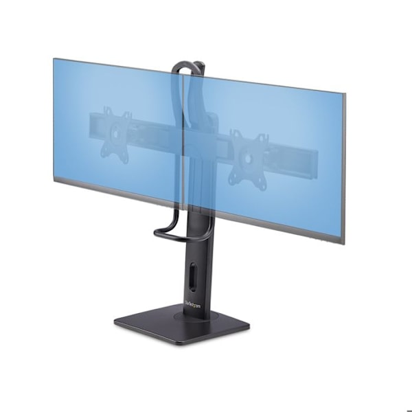 StarTech Kaksoisnäyttötuki 27 tuumalle, VESA 75x75/100x100, Korkeuden säätö ilman työkaluja musta