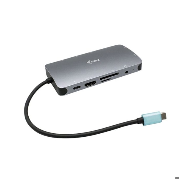 USB-C-telakointiasema - I-TEC - 4K HDMI, VGA, RJ45, USB-C, 100 W, 3xUSB 3.1, muistikortti