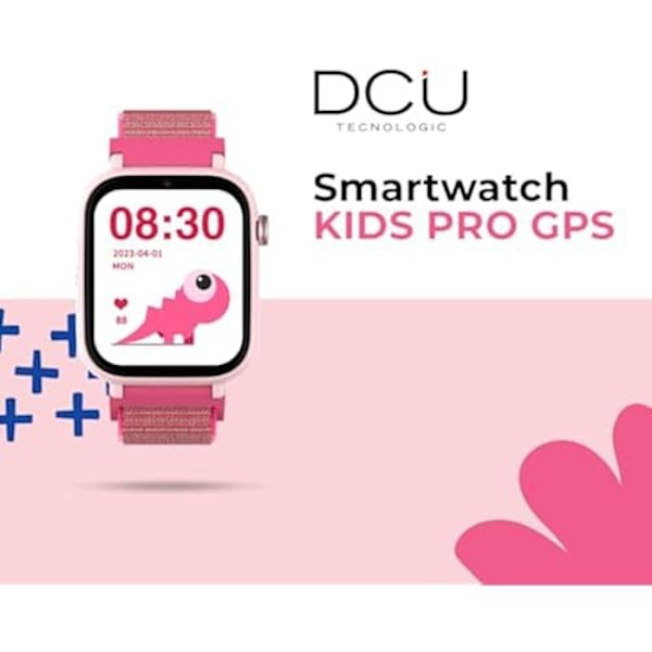 Børns tilsluttet ur - DCU TECNOLOGIC - GPS - Videoopkald - SOS knap - Vandtæt IP67