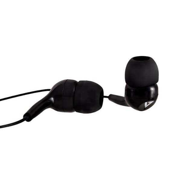 Hovedtelefoner - V7 - HA105-3EB - Kablet - In-ear - 32 Ohm - Sort Svart