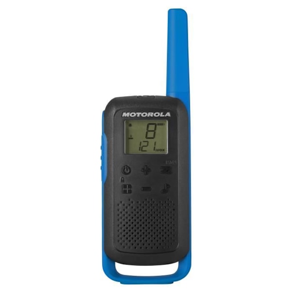 Walkie Talkie Radios MOTOROLA T62 PMR446 - Licensfri - Förenklad ihopkoppling - Blå